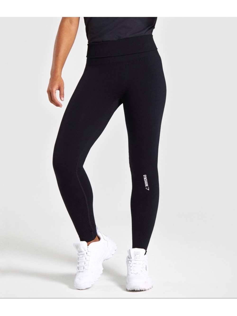 Gymshark Women’s Black Power Down Leggins Size Small